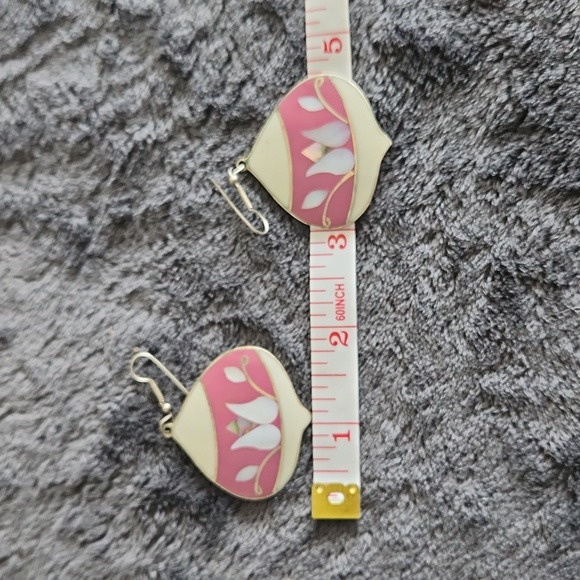 Silver shell earrings - Picture 5 of 6